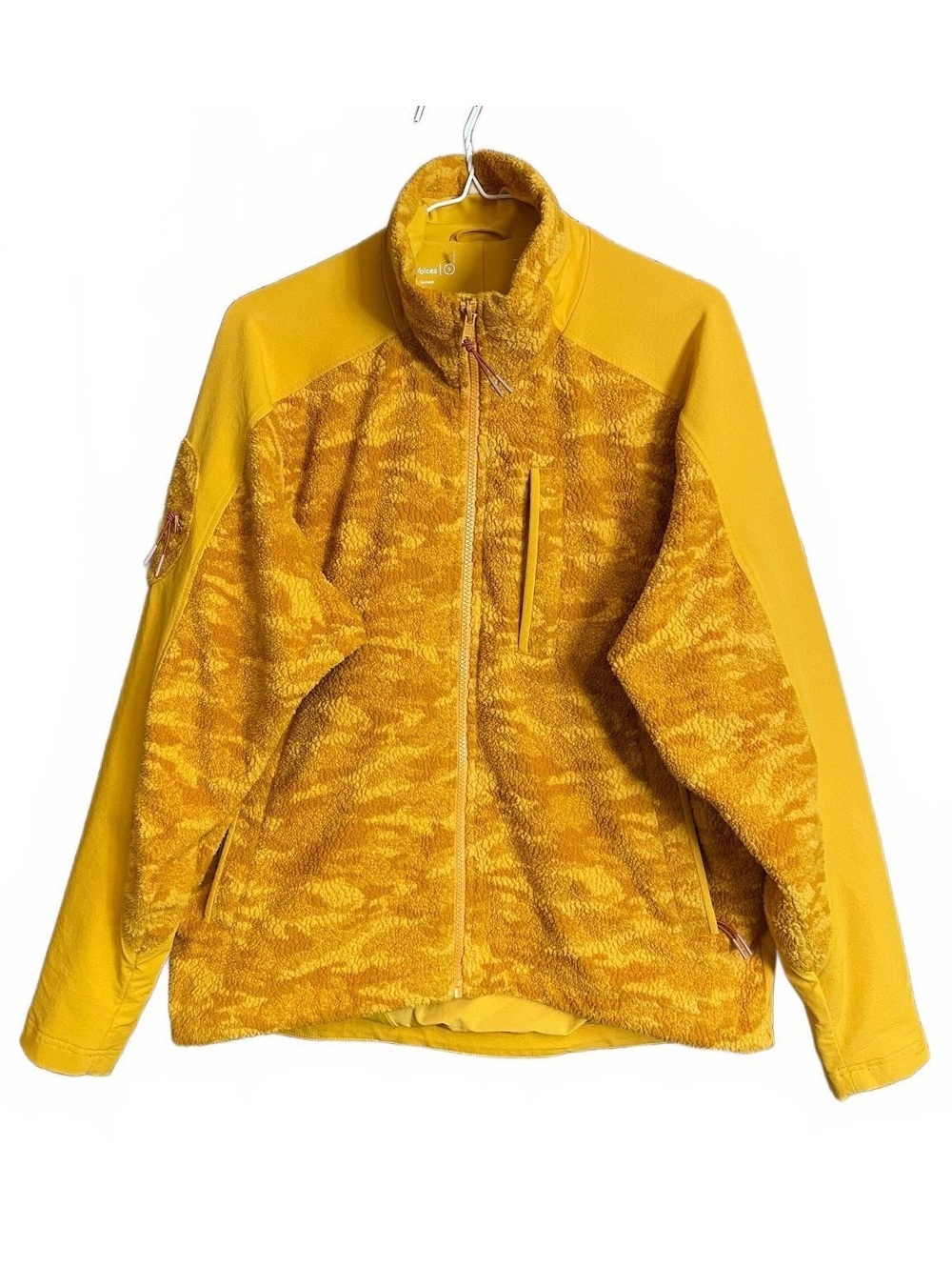 Outdoor Voices PrimoFleece full zip yellow jacket small